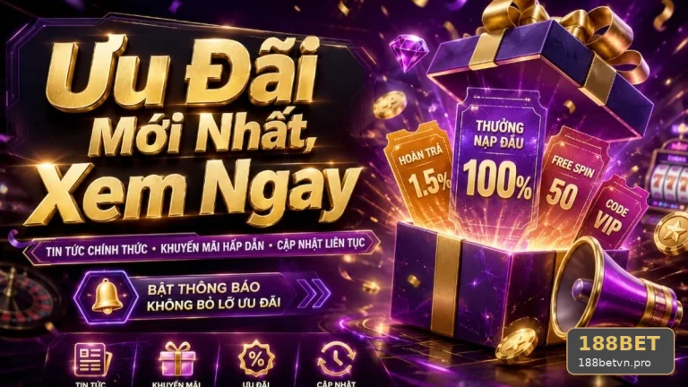 Khuyến Mãi 188BET Tại 188betvn.pro: Dấu Hiệu Cần Kiểm Tra Về Điều Kiện Doanh Thu Và Góc Kiểm Chứng Theo Tên Miền